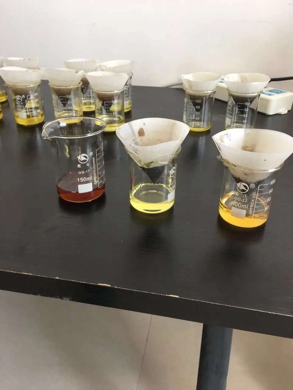 Industrial Mineral Applications for Filtration, Adsorption and Desiccant Projects Laboratory liquid filtration testing
